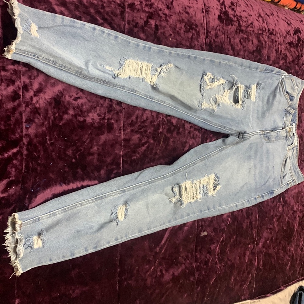 Light colored, size 5/6 ripped jeans